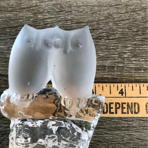 Vintage Reijmyre Sweden Owl Paperweight - Picture 9 of 10